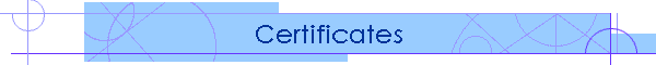 Certificates